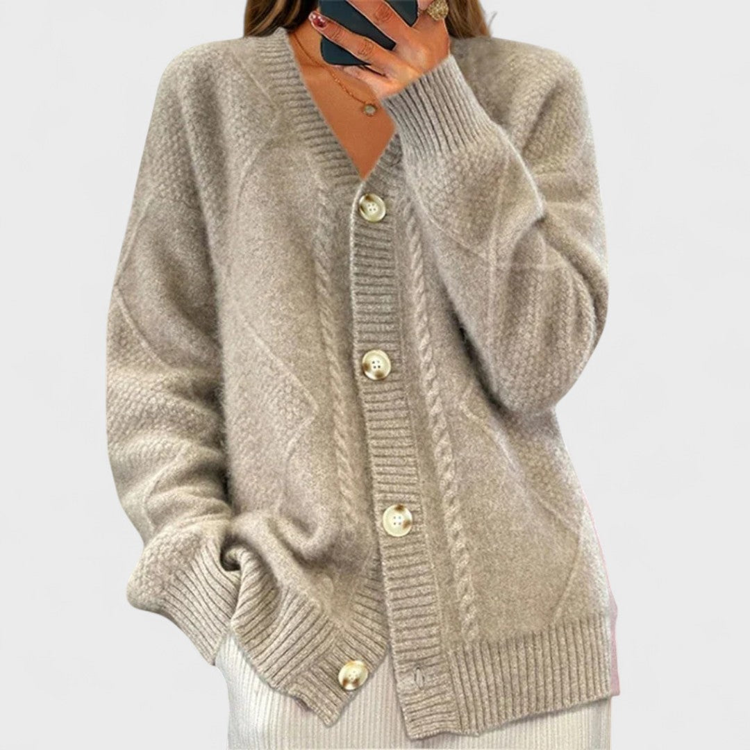 Élise - Ribbed Knit Cardigan