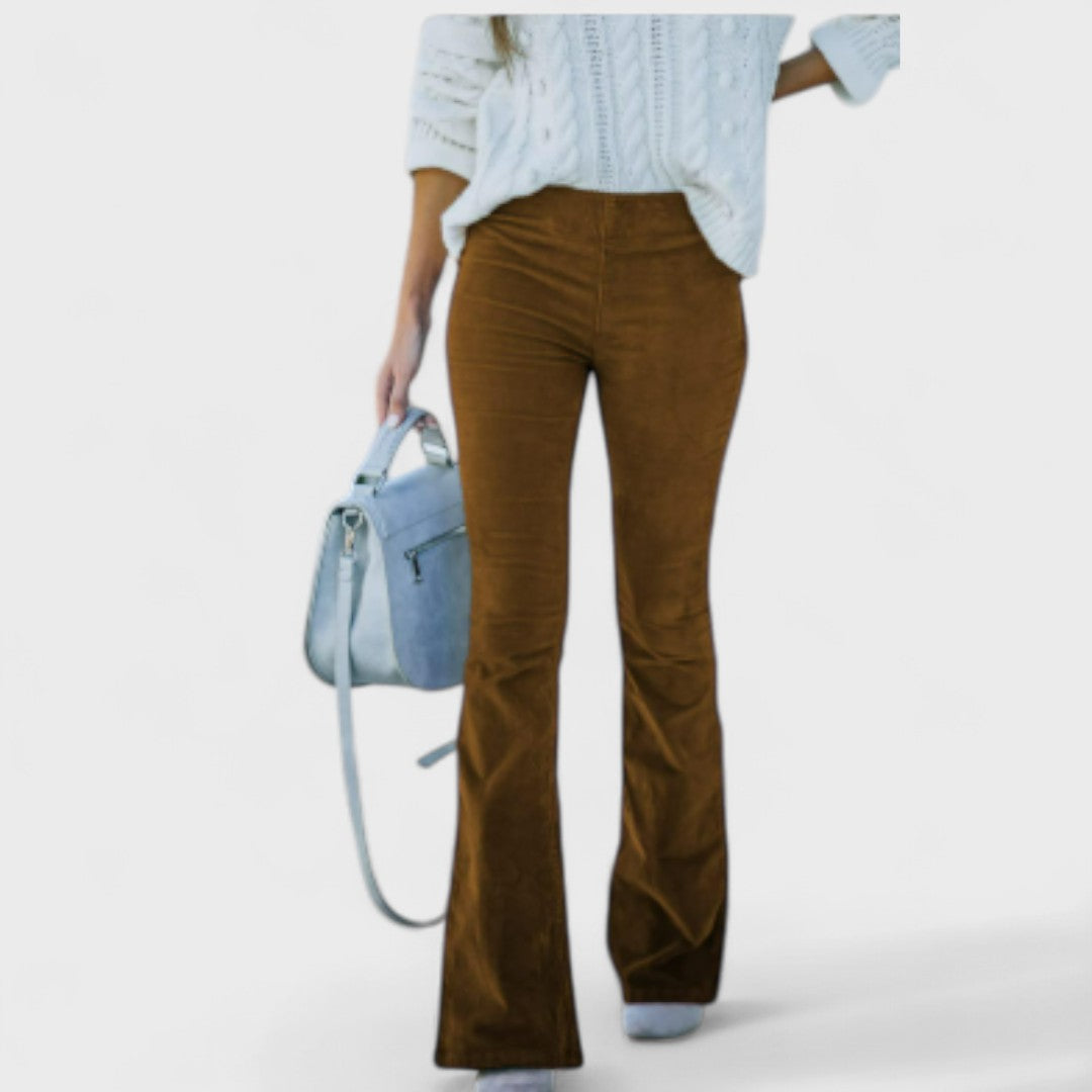 Élise™ - Flared Corduroy Trousers