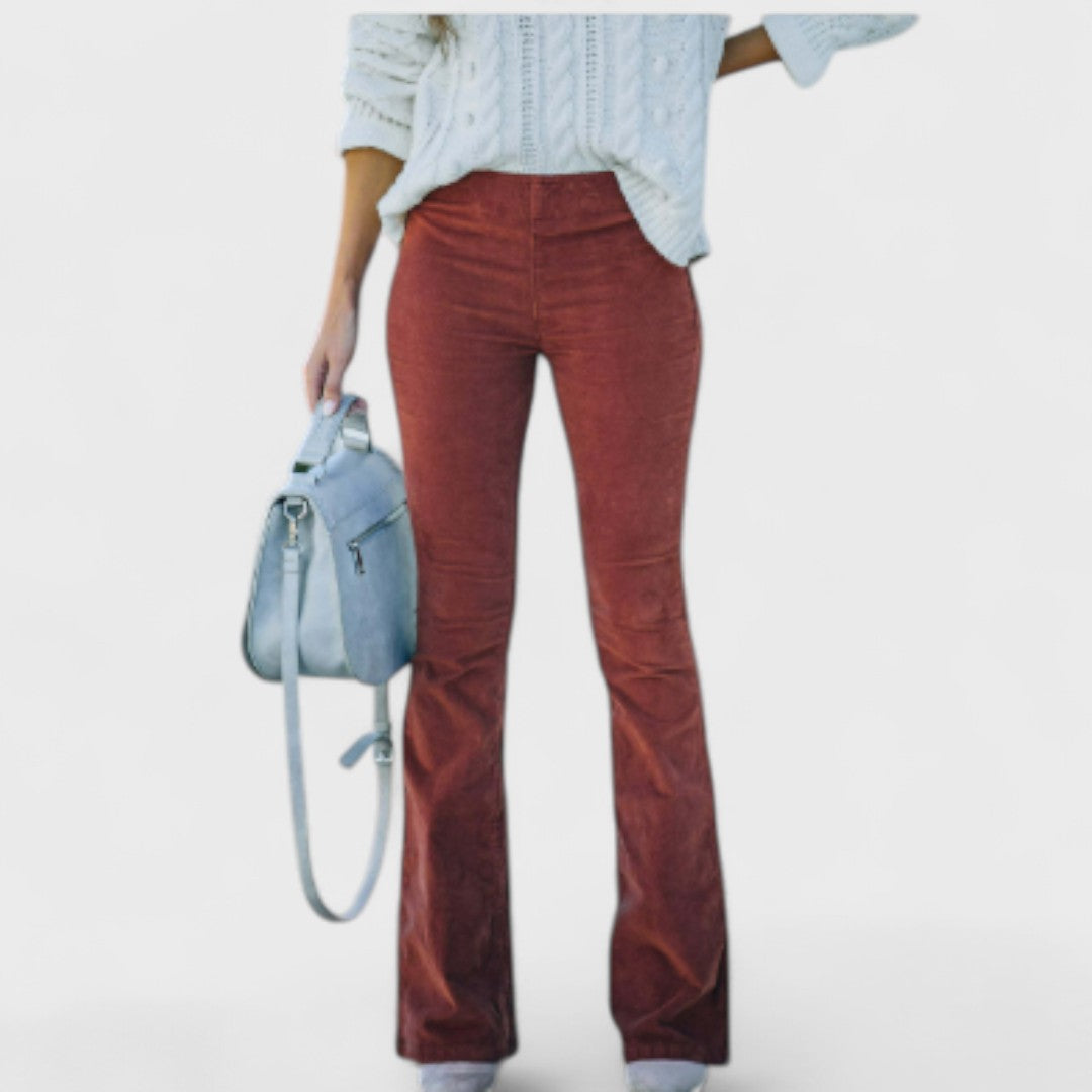 Élise™ - Flared Corduroy Trousers