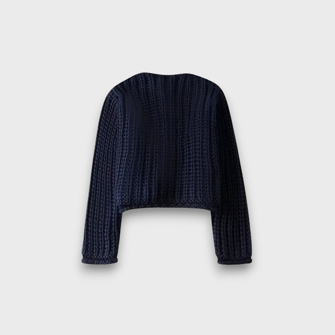 Élise – Short Chunky Knit Cardigan