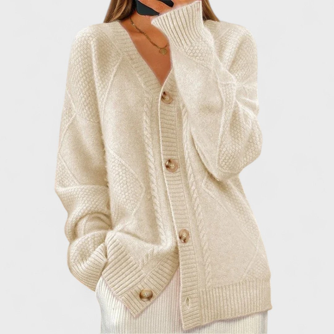 Élise - Ribbed Knit Cardigan