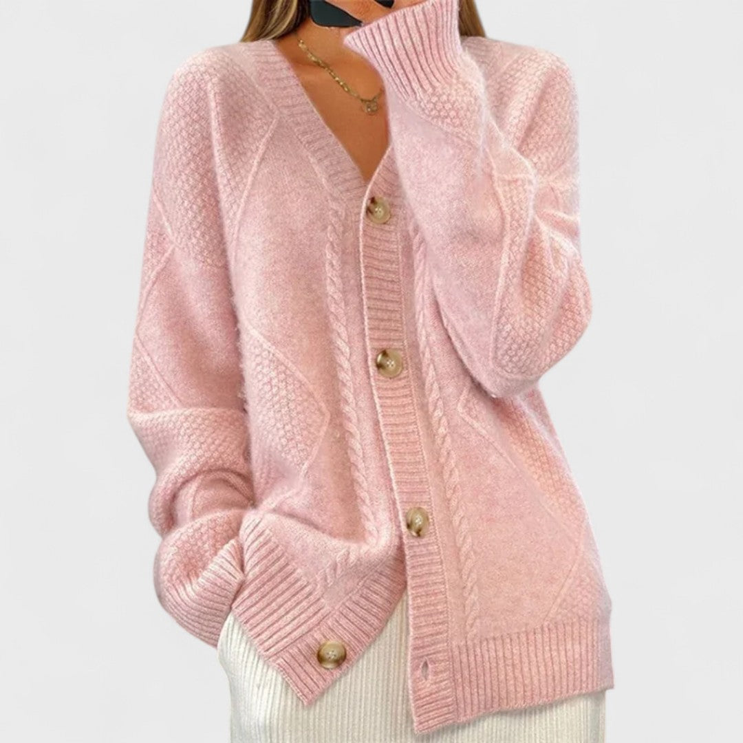 Élise - Ribbed Knit Cardigan