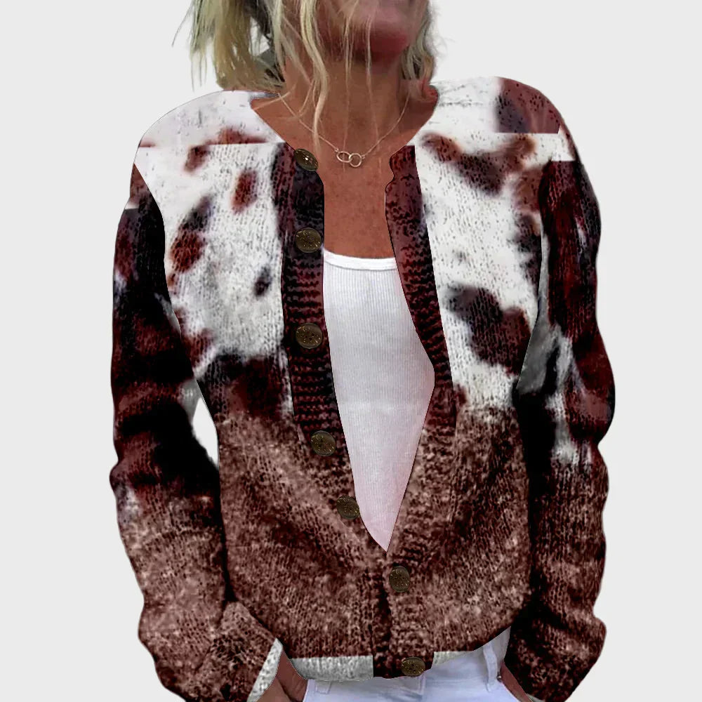 Élise Stylish Knitted Gilets with Pattern