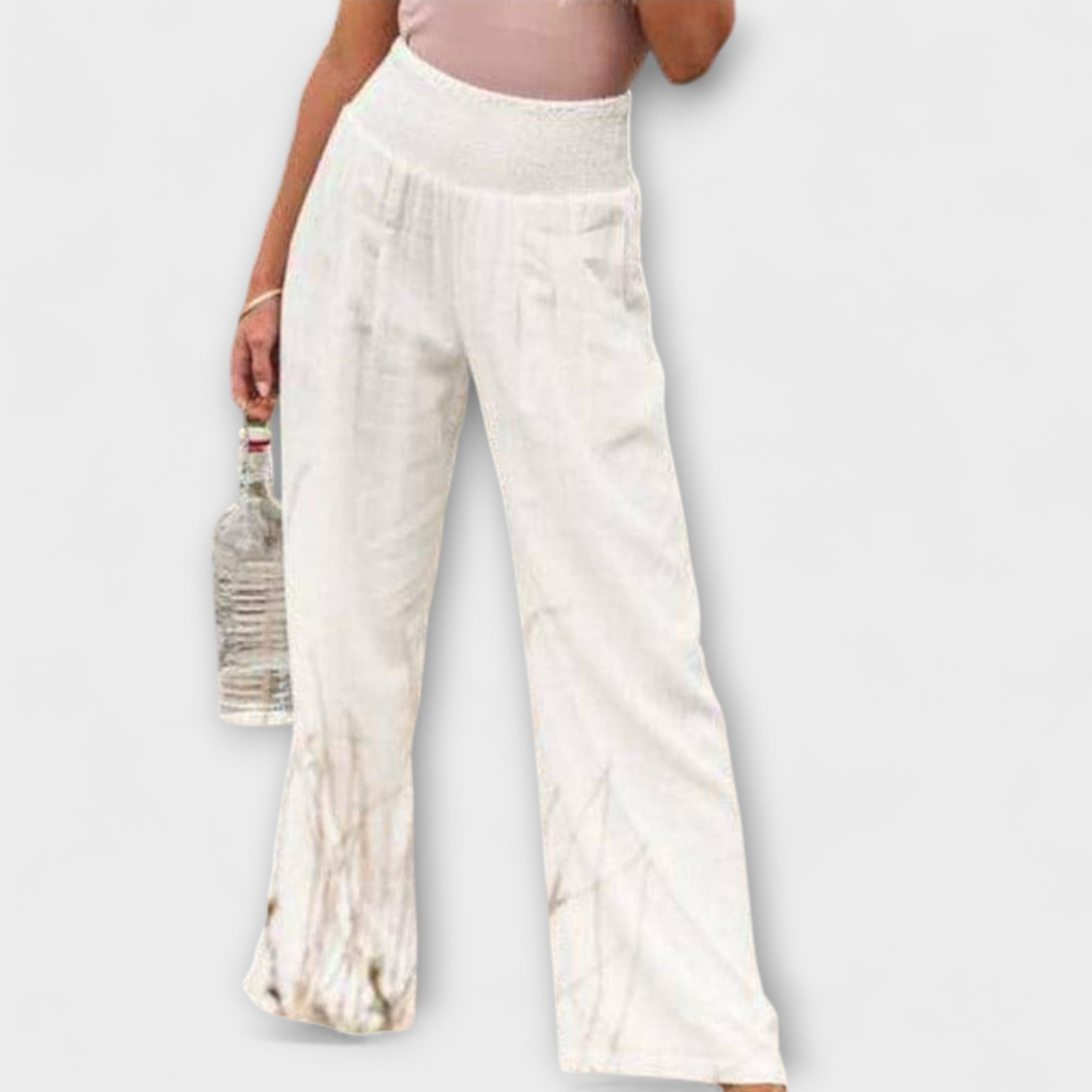 Élise™ Casual Wide-Leg Linen Trousers