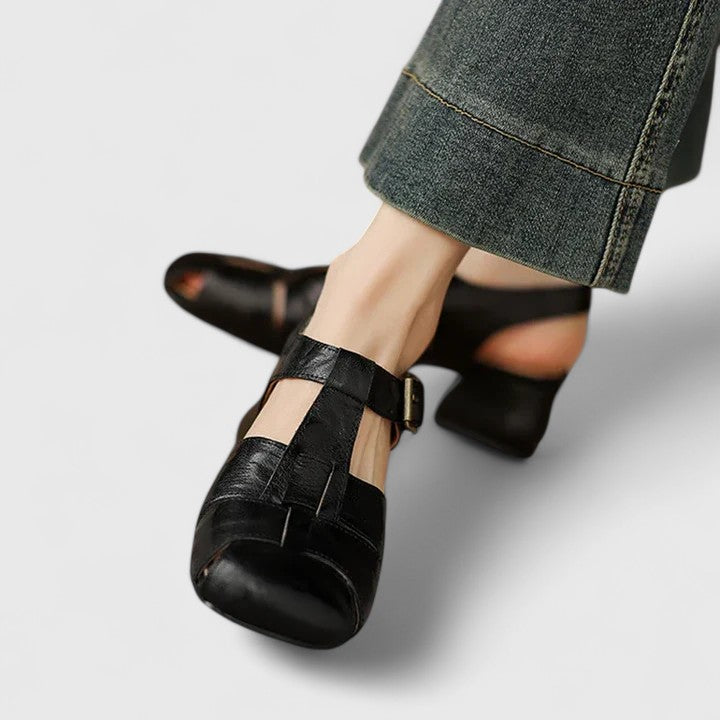 Élise™ - Elegant Leather Sandals
