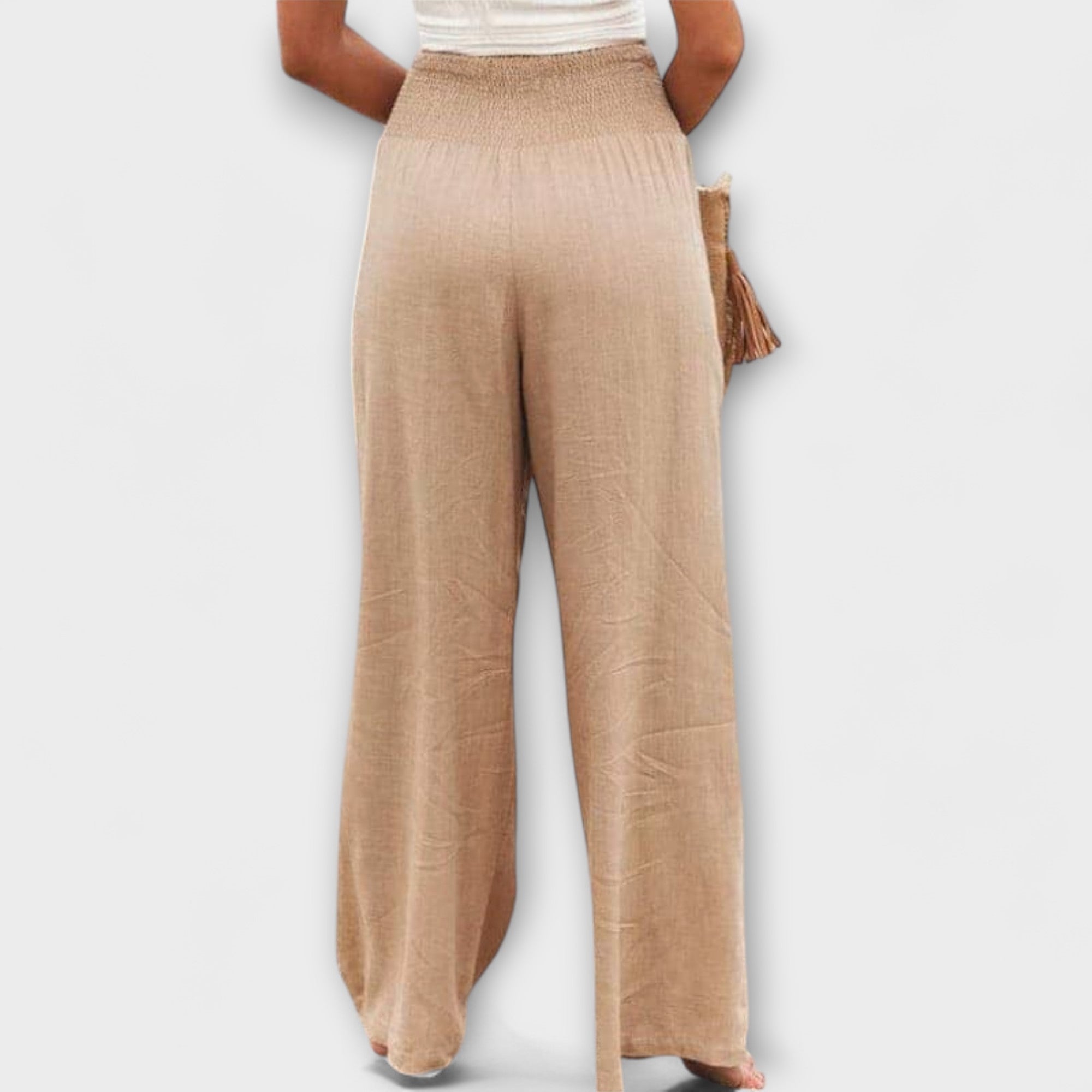 Élise™ Casual Wide-Leg Linen Trousers