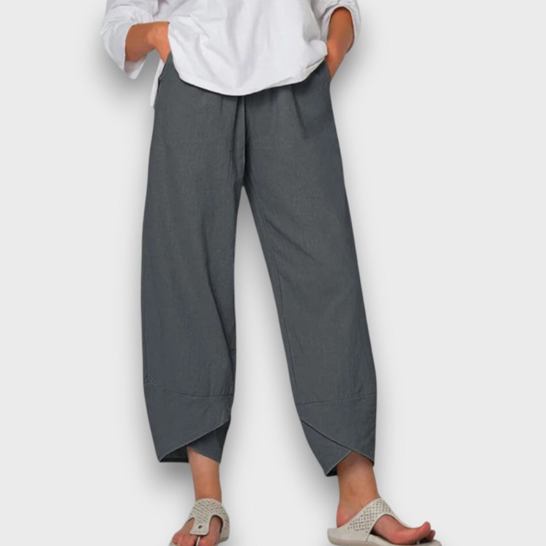 Élise™ – Lightweight Summer Trousers with Contemporary Hem