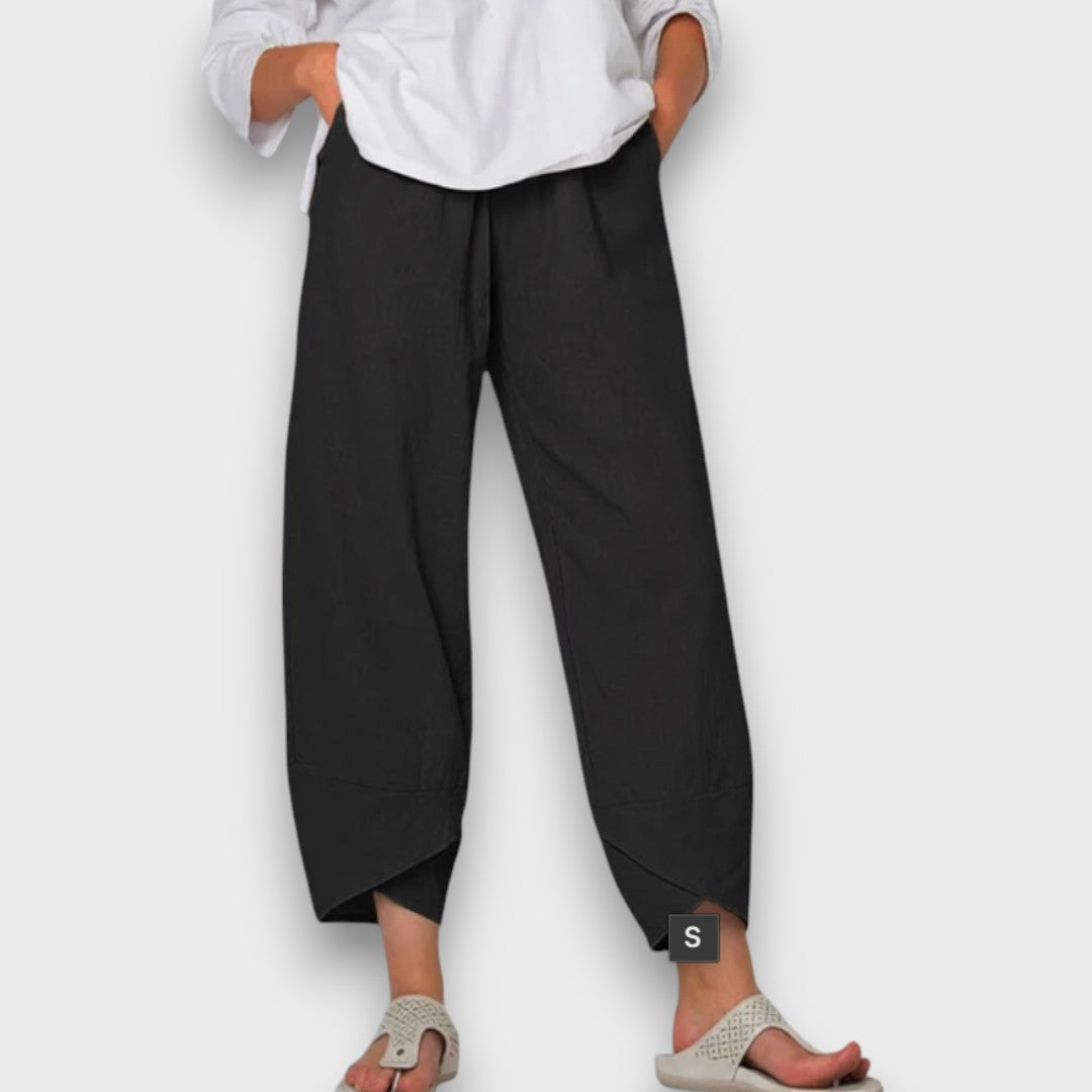 Élise™ – Lightweight Summer Trousers with Contemporary Hem