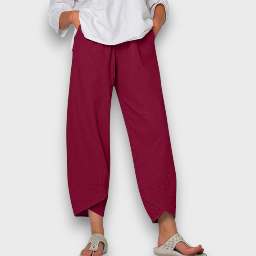 Élise™ – Lightweight Summer Trousers with Contemporary Hem