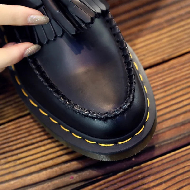 Élise™ - Retro Leather Shoe