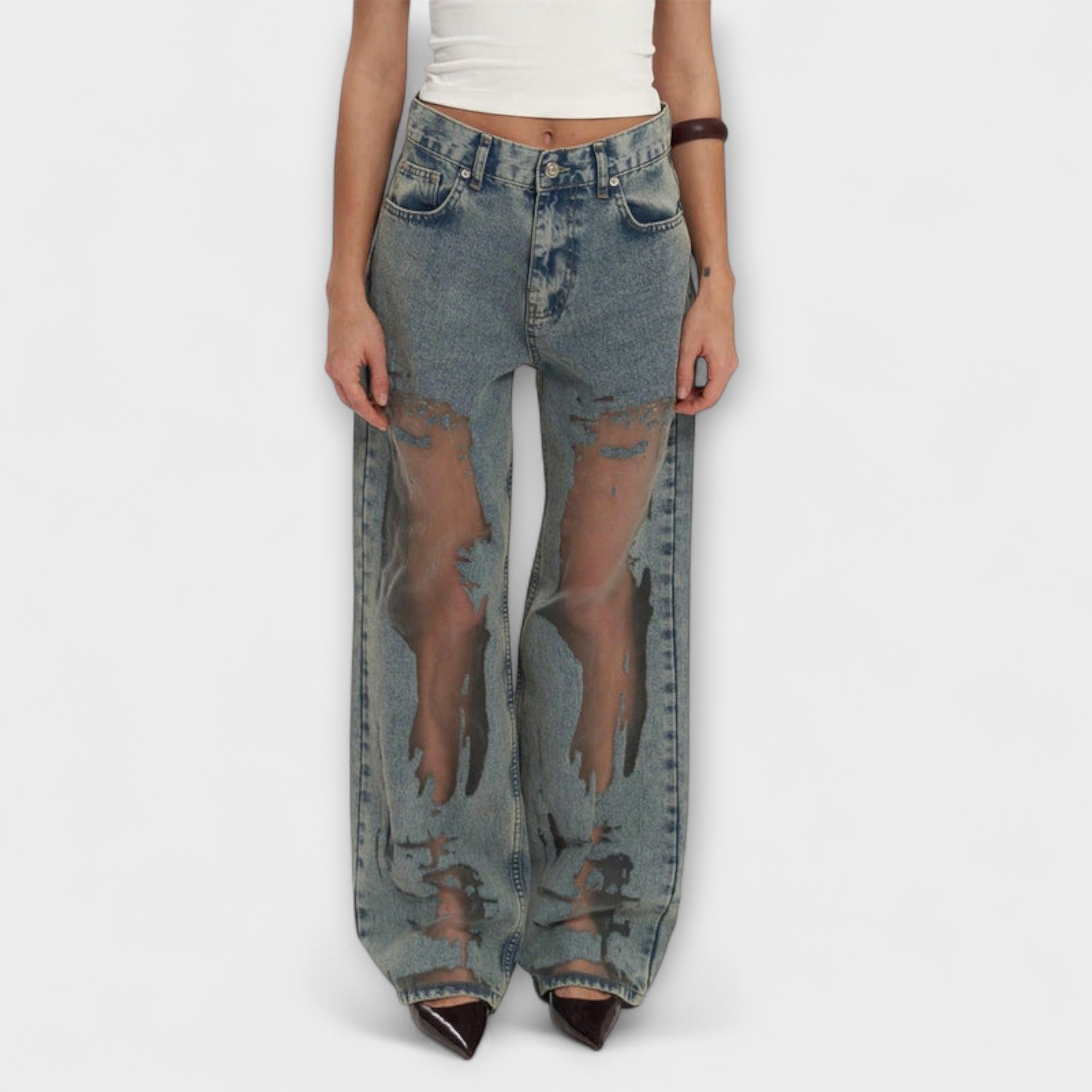 Élise™ - Jeans in Transparent Denim Blue Trixie