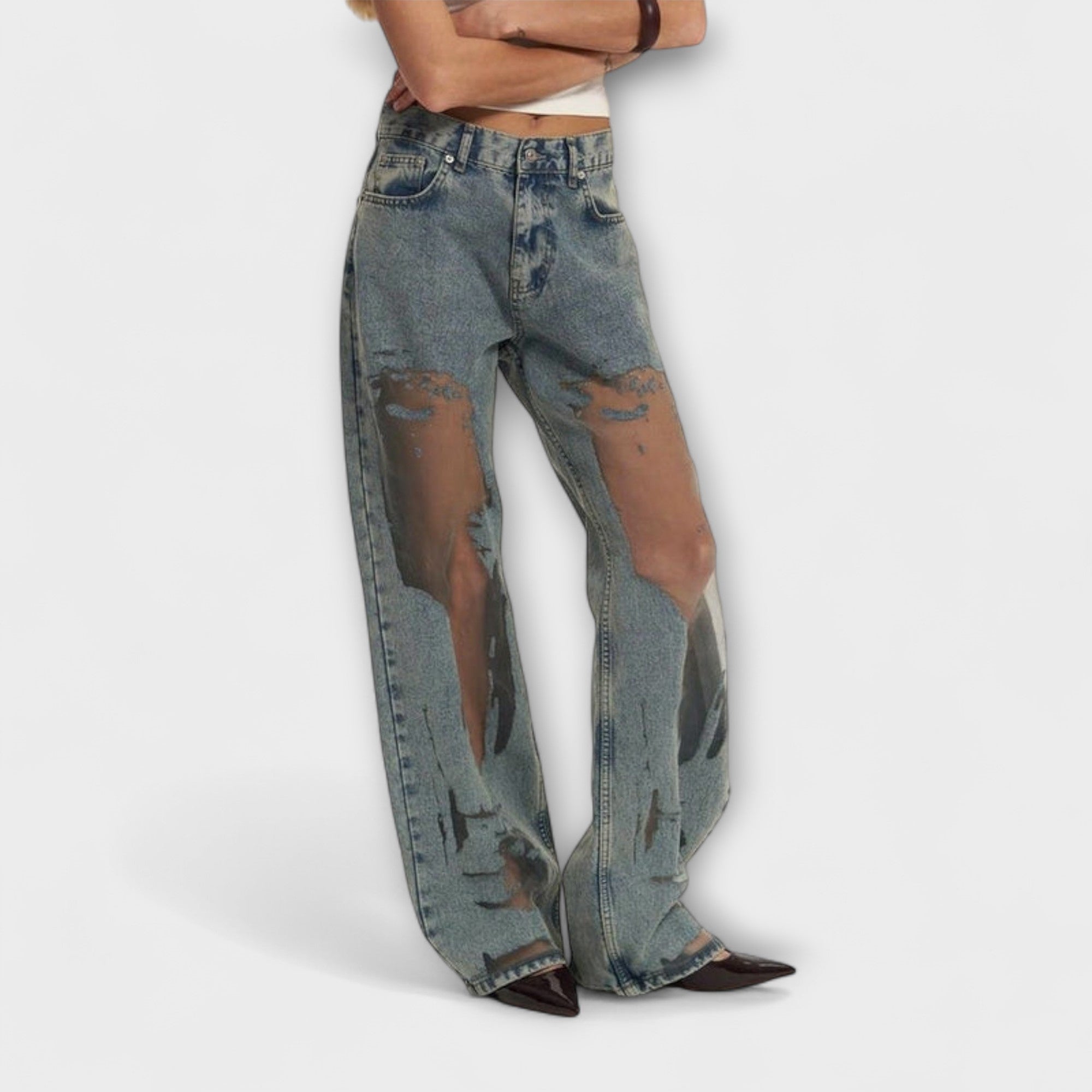 Élise™ - Jeans in Transparent Denim Blue Trixie