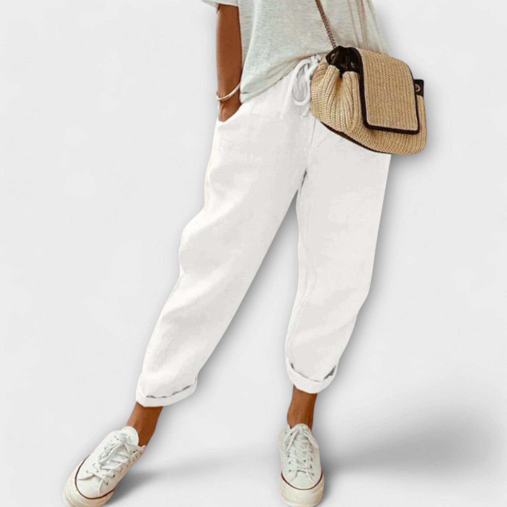 Élise™ - Stylish and Relaxed Linen Trousers