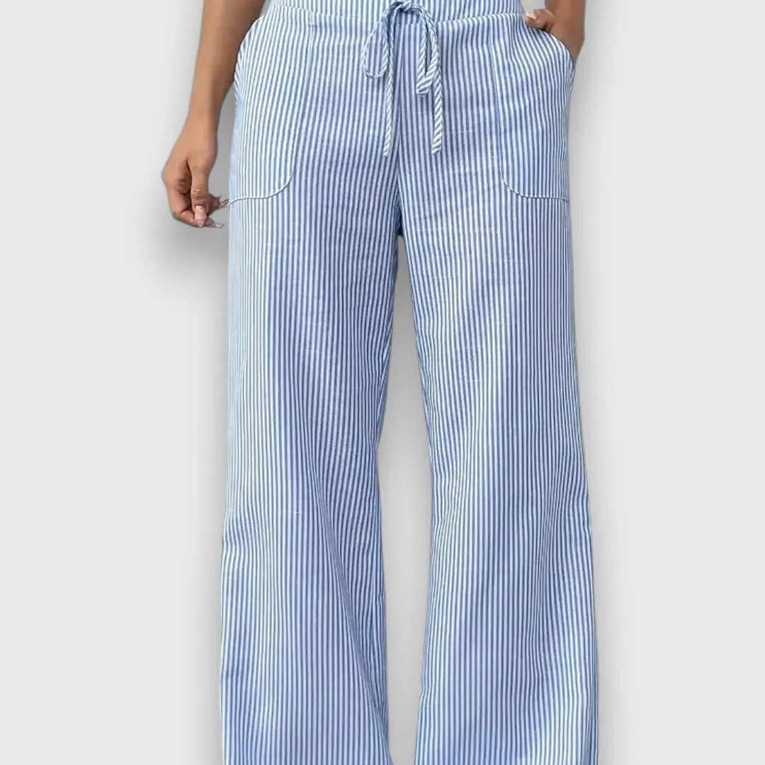 Élise™ – Striped Trousers with Slim Lines