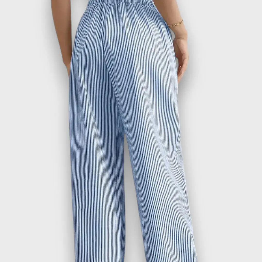 Élise™ – Striped Trousers with Slim Lines