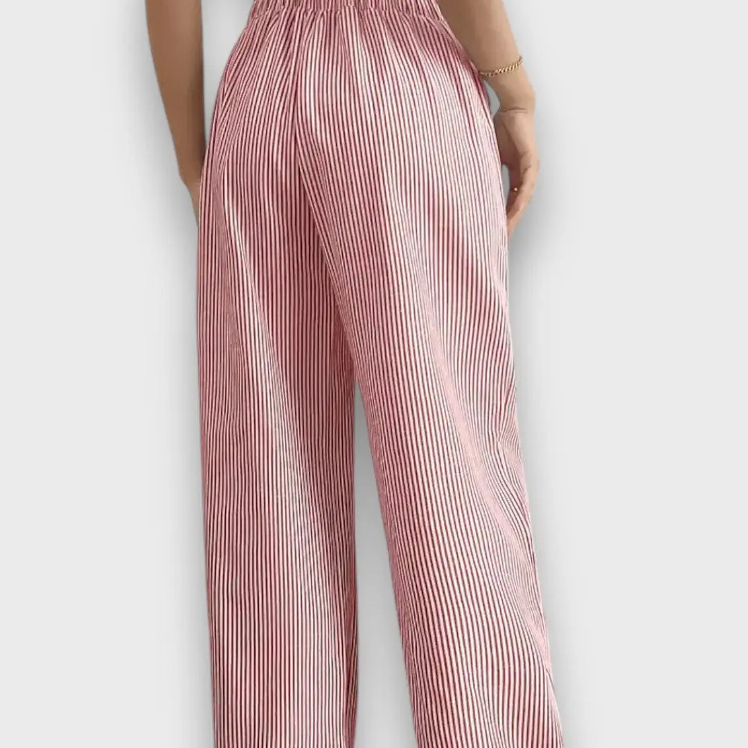 Élise™ – Striped Trousers with Slim Lines