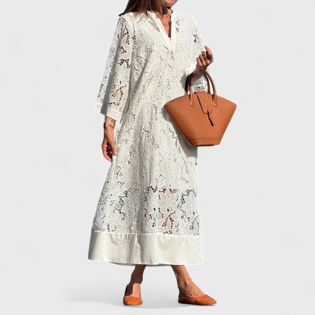 Élise™ - Elegant Summer Dress in Cotton