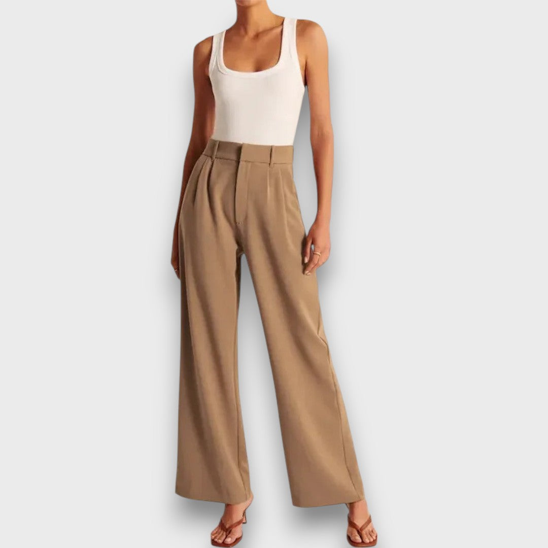Élise™ – High-Waisted Wide-Leg Trousers