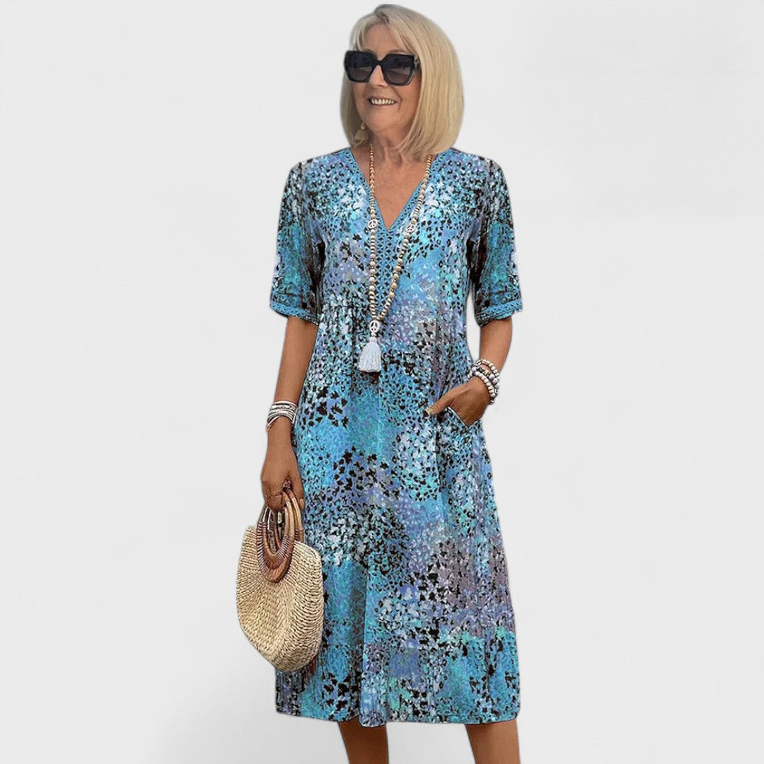 Élise™ - Vibrant Midi Dress