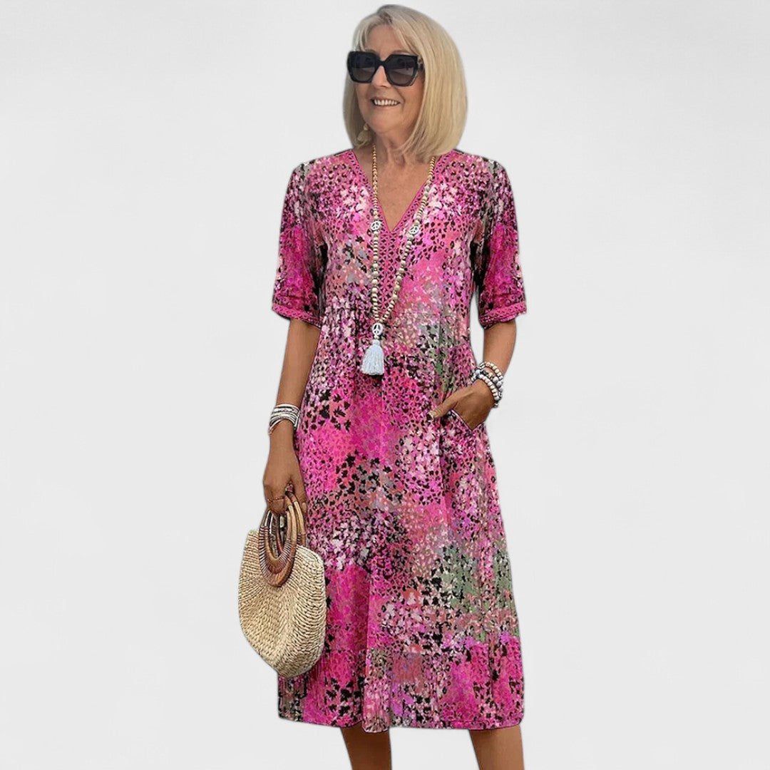 Élise™ - Vibrant Midi Dress