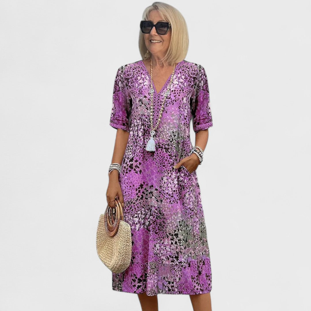 Élise™ - Vibrant Midi Dress