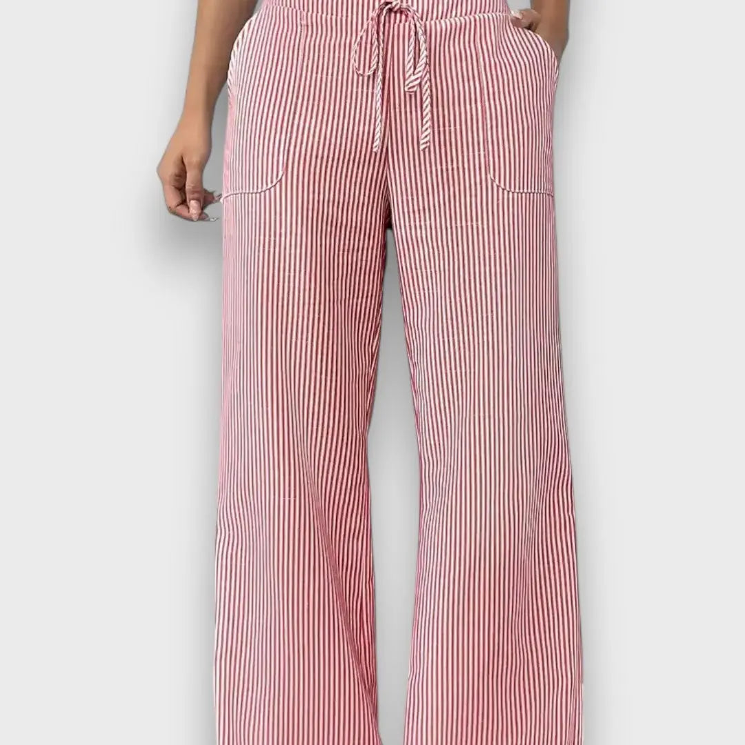 Élise™ – Striped Trousers with Slim Lines