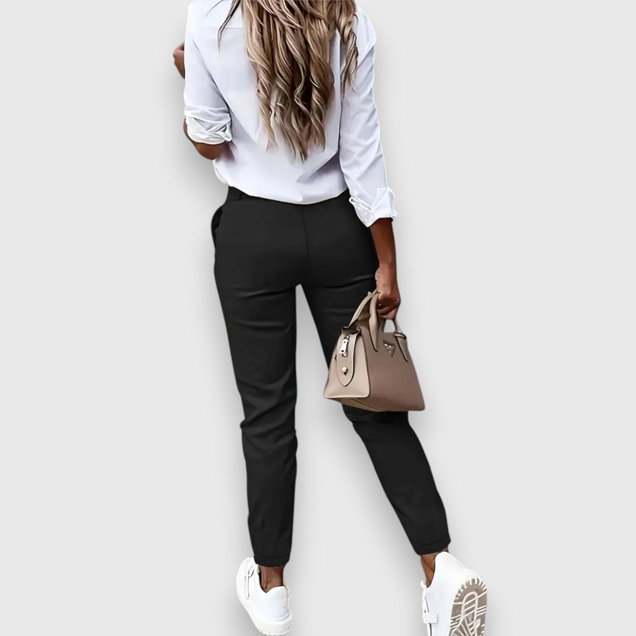 Élise™ – Slim Fit Jogger Trousers in Business Style