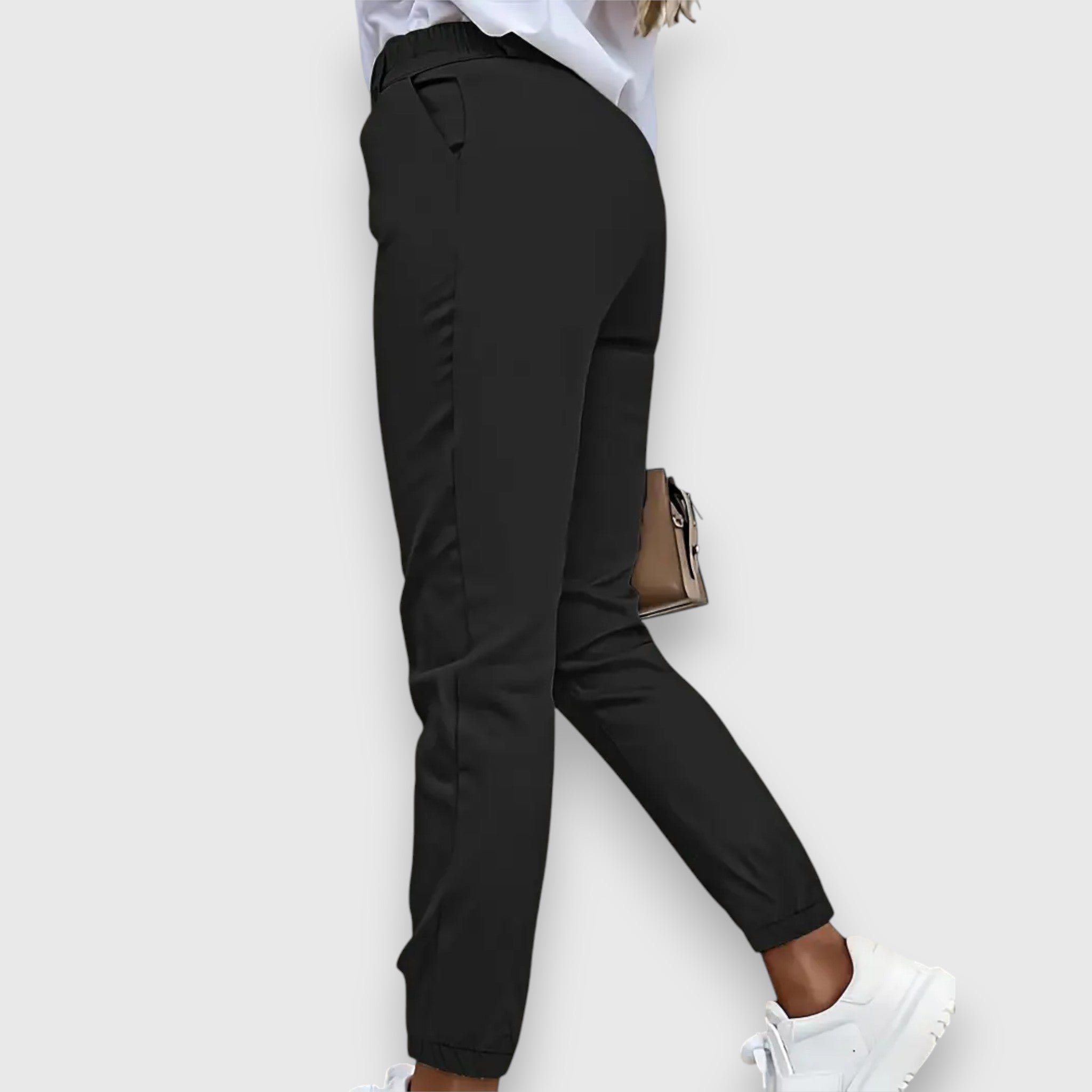 Élise™ – Slim Fit Jogger Trousers in Business Style
