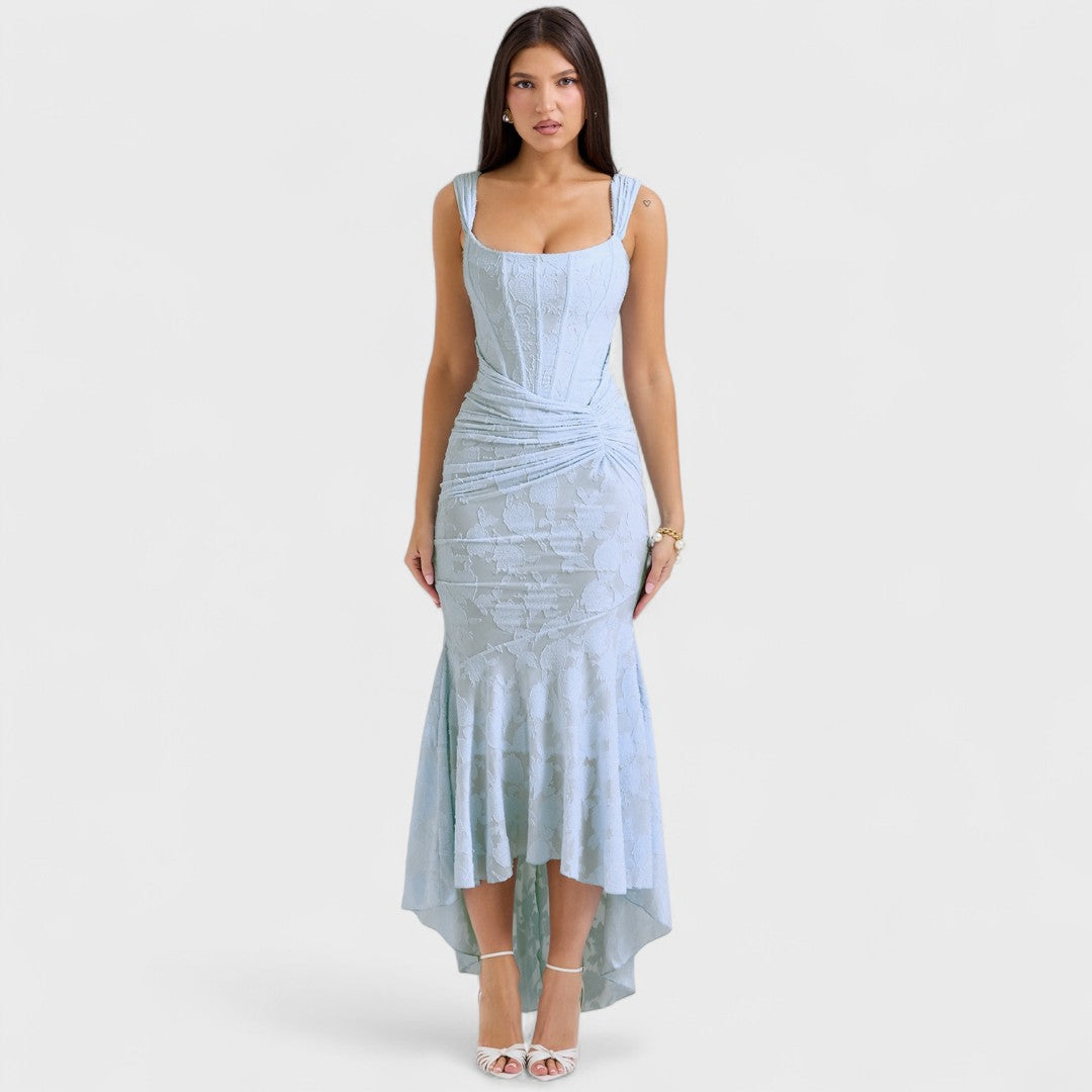 Élise™ - Long Blue Dress
