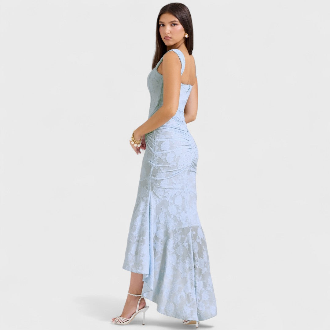 Élise™ - Long Blue Dress