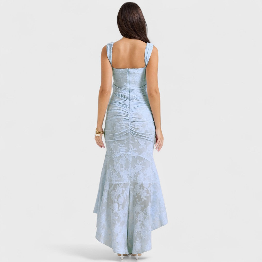 Élise™ - Long Blue Dress