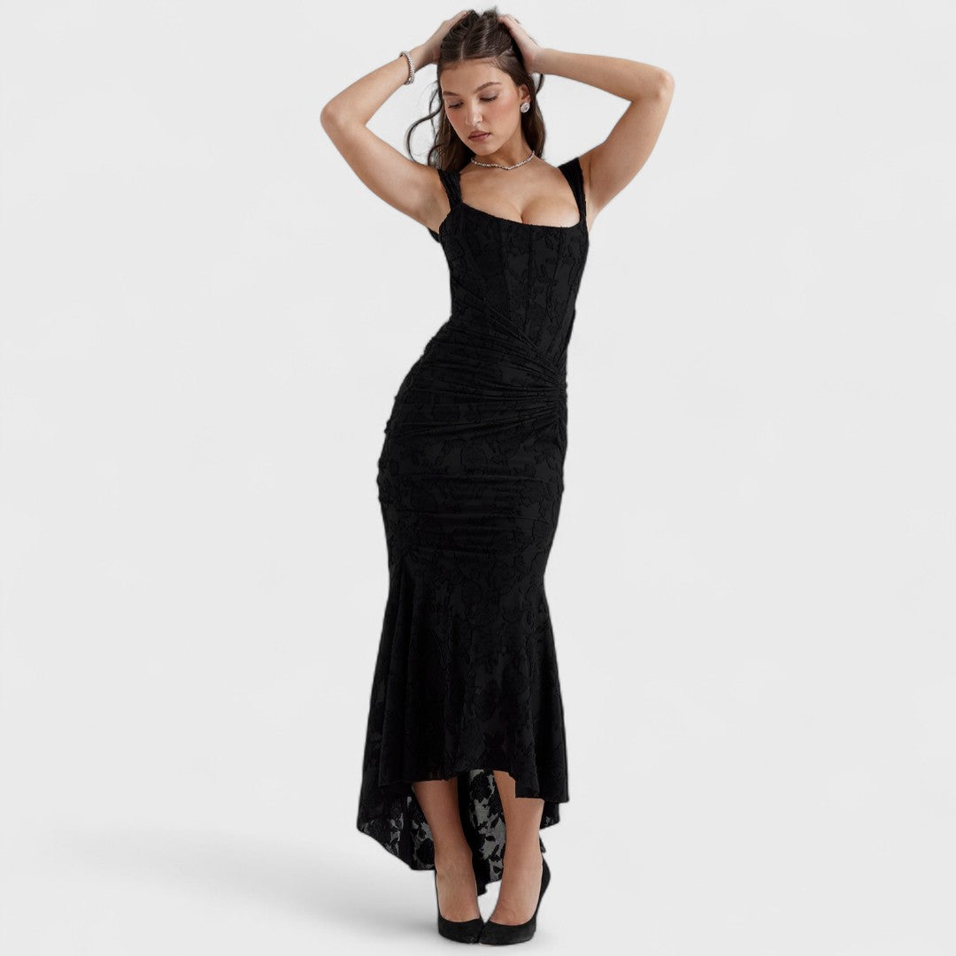 Élise™ - Long Blue Dress