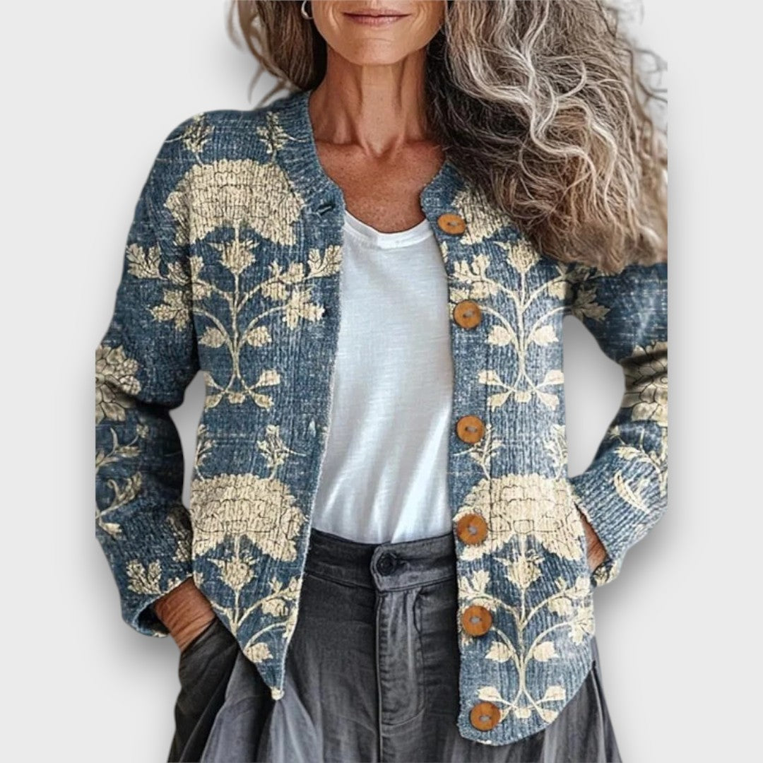 Élise – Floral Cardigan