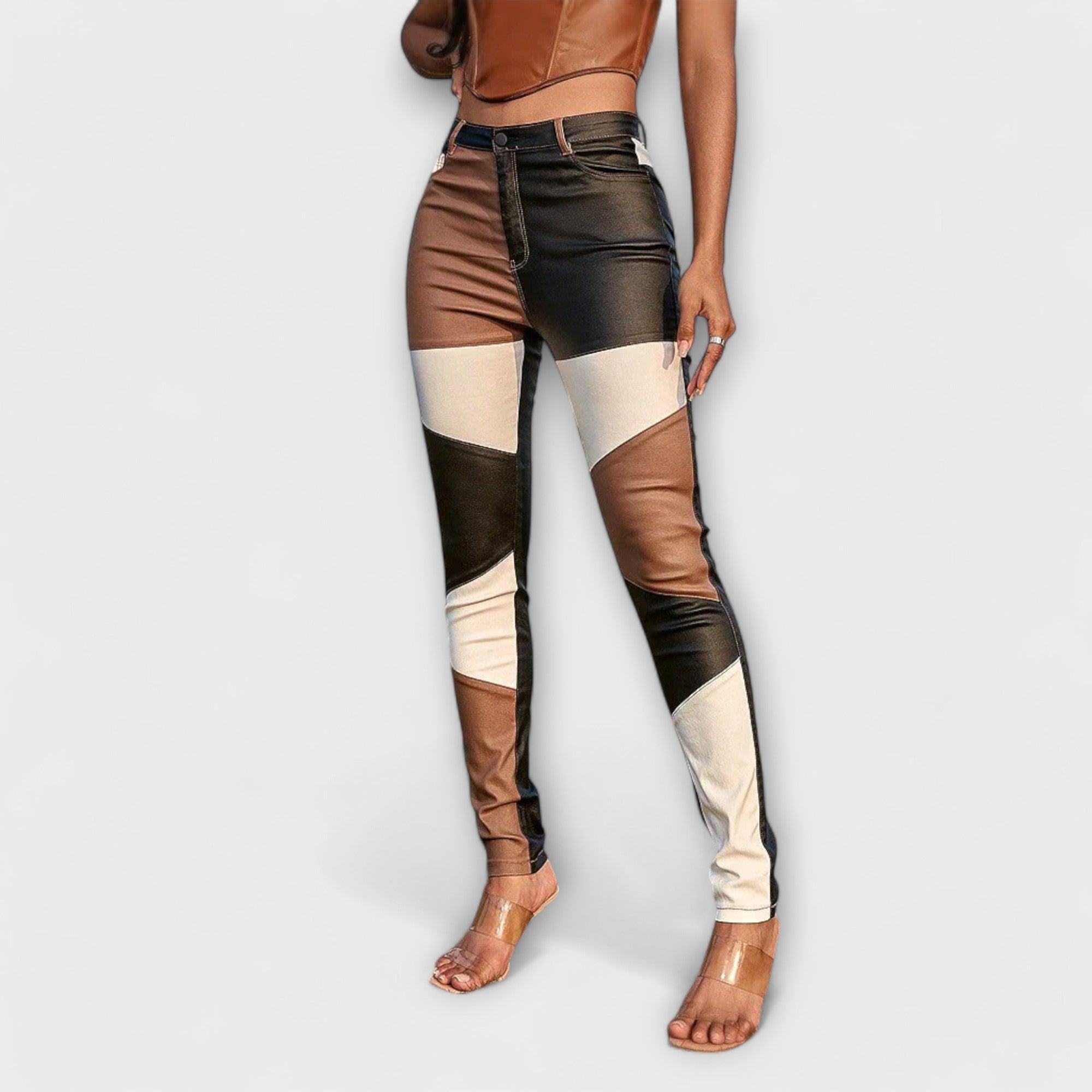 Élise™ - Colour Block Trousers