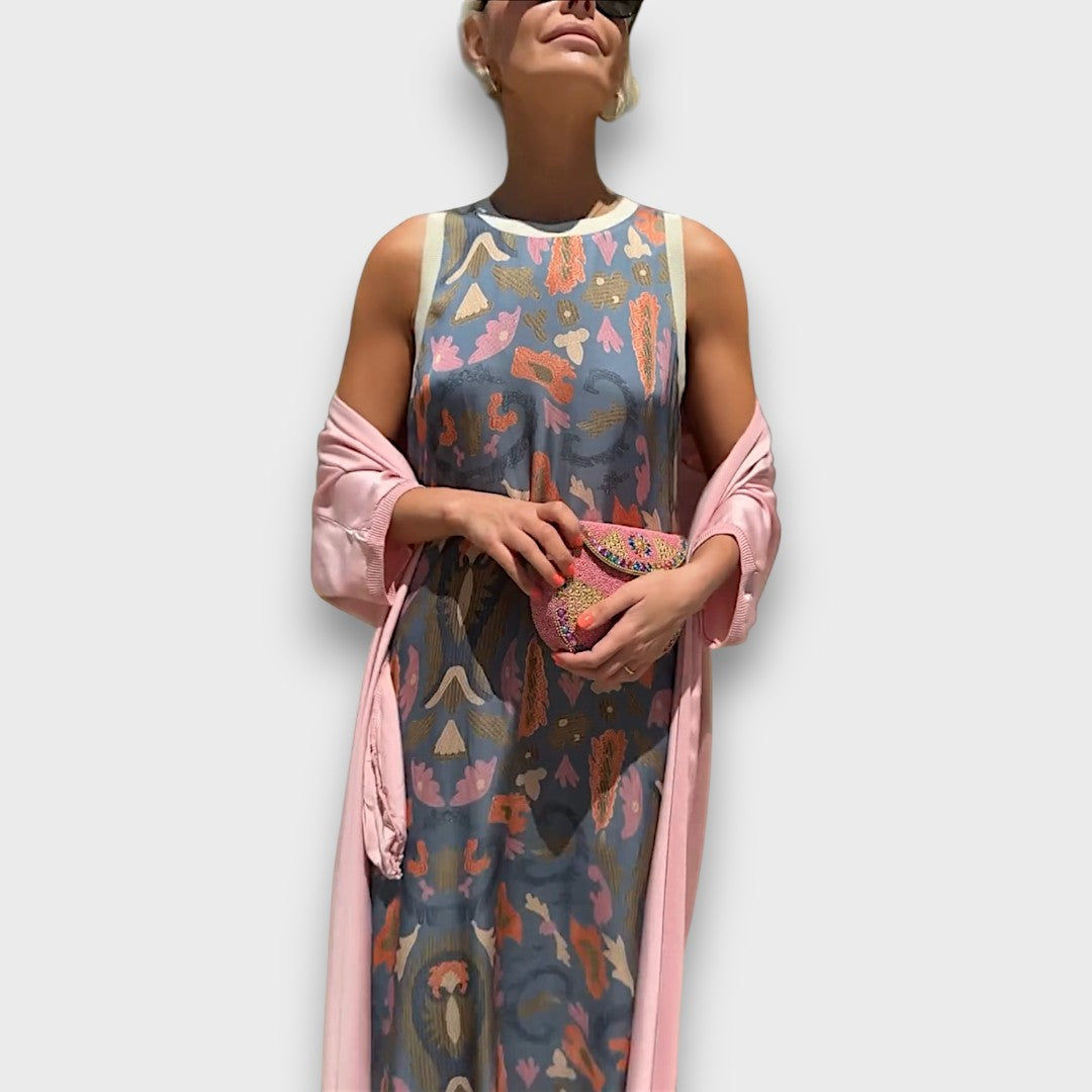 Élise™ – Maxi Dress with Cardigan