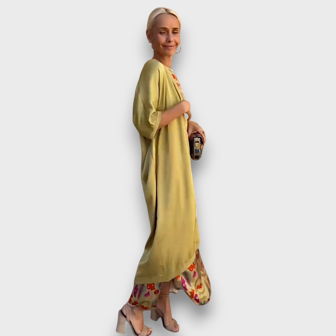 Élise™ – Maxi Dress with Cardigan