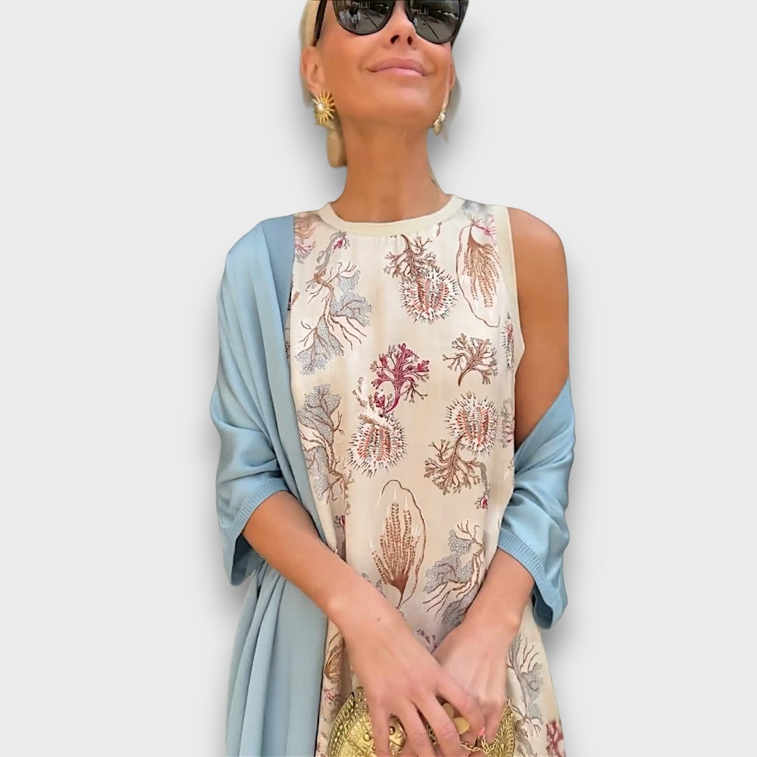 Élise™ – Maxi Dress with Cardigan